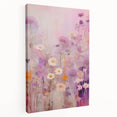 Electric Floral Fantasy Canvas - Abstract Pastel Modern Wall Art Decor