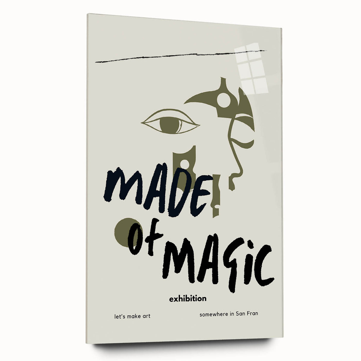 Electric Wall Art: Made of Magic Abstract Modern Art Print