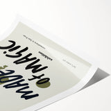 Electric Wall Art: Made of Magic Abstract Modern Art Print