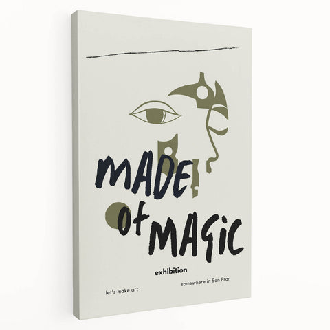 Electric Wall Art: Made of Magic Abstract Modern Art Print