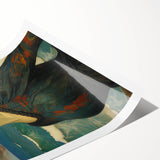 Vibrant Electric Wall Art – Abstract Electric Painting of Ocean Beauty