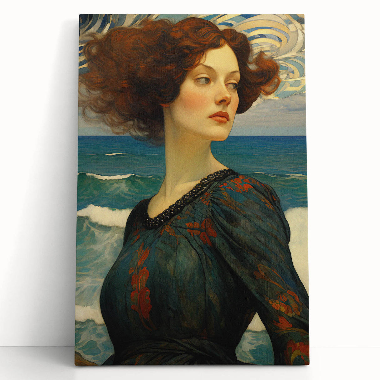 Vibrant Electric Wall Art – Abstract Electric Painting of Ocean Beauty