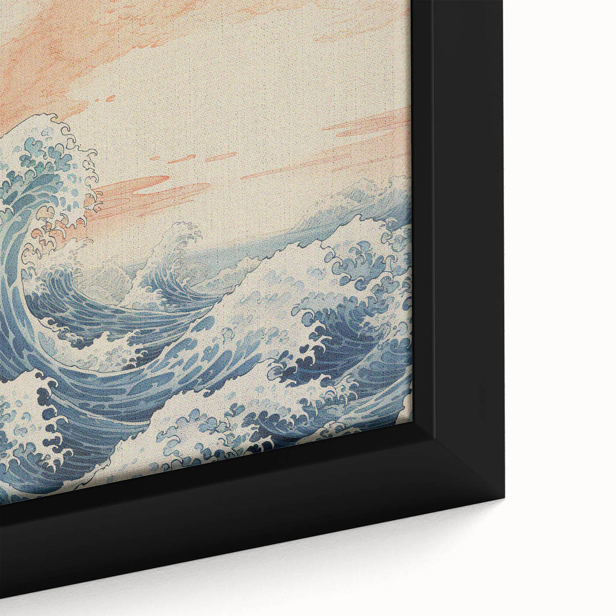 Electric Ocean Waves Wall Art – Abstract Vibrant Electric Art Print