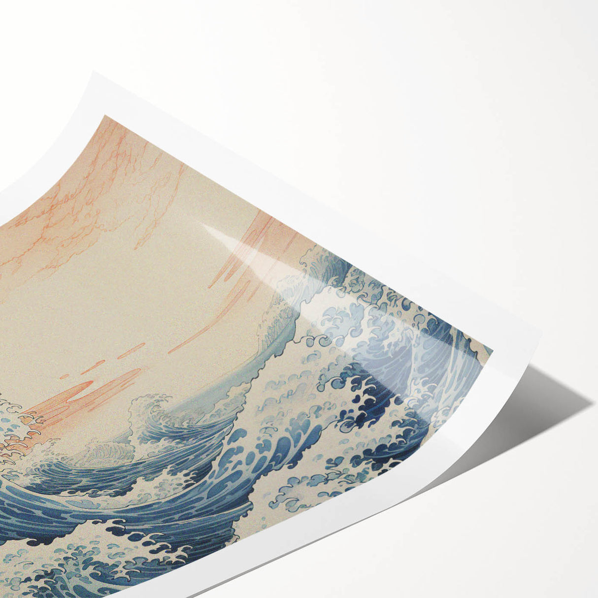 Electric Ocean Waves Wall Art – Abstract Vibrant Electric Art Print