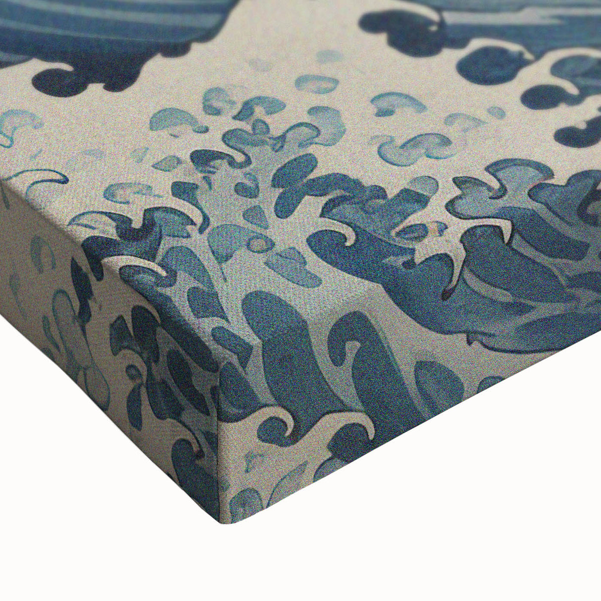 Electric Ocean Waves Wall Art – Abstract Vibrant Electric Art Print