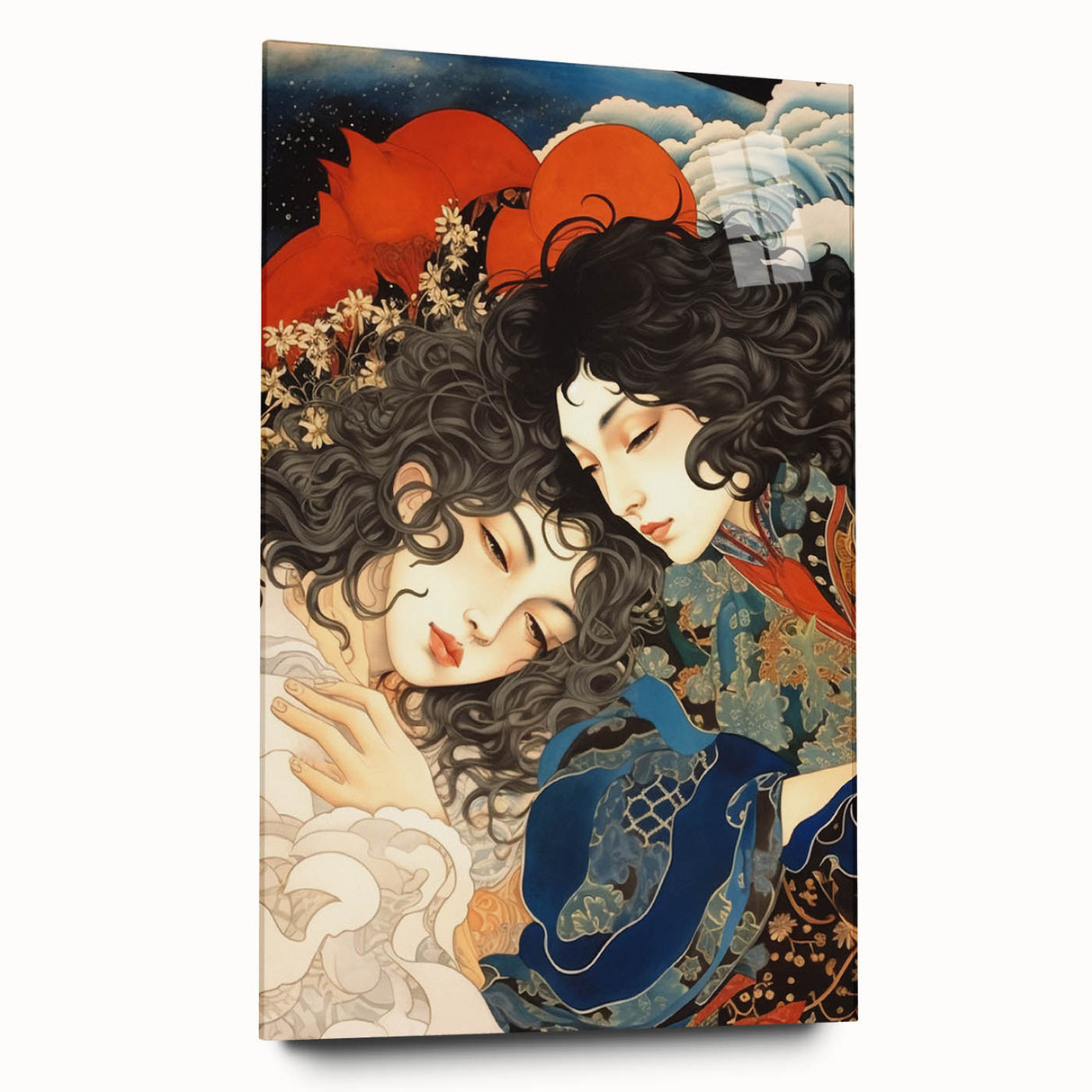 Electric Art Canvas – Vibrant Abstract Electric Painting of Dreamy Figures