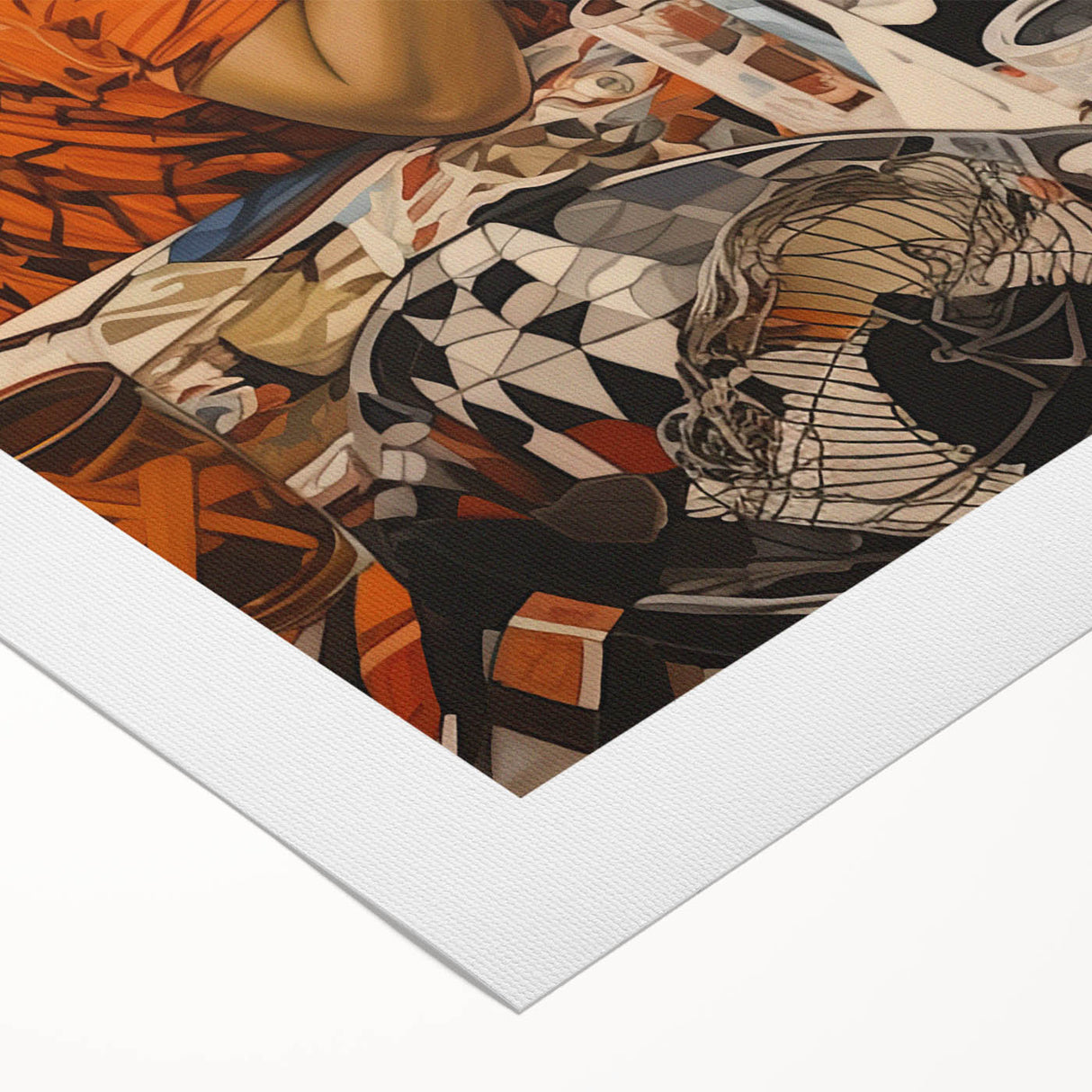 Vibrant Electric Wall Art – Bold Electric Painting of Thoughtful Figure