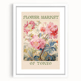 Electric Wall Art – Vibrant Flower Market of Tokyo Electric Art Print