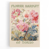 Electric Wall Art – Vibrant Flower Market of Tokyo Electric Art Print