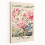 Electric Wall Art – Vibrant Flower Market of Tokyo Electric Art Print