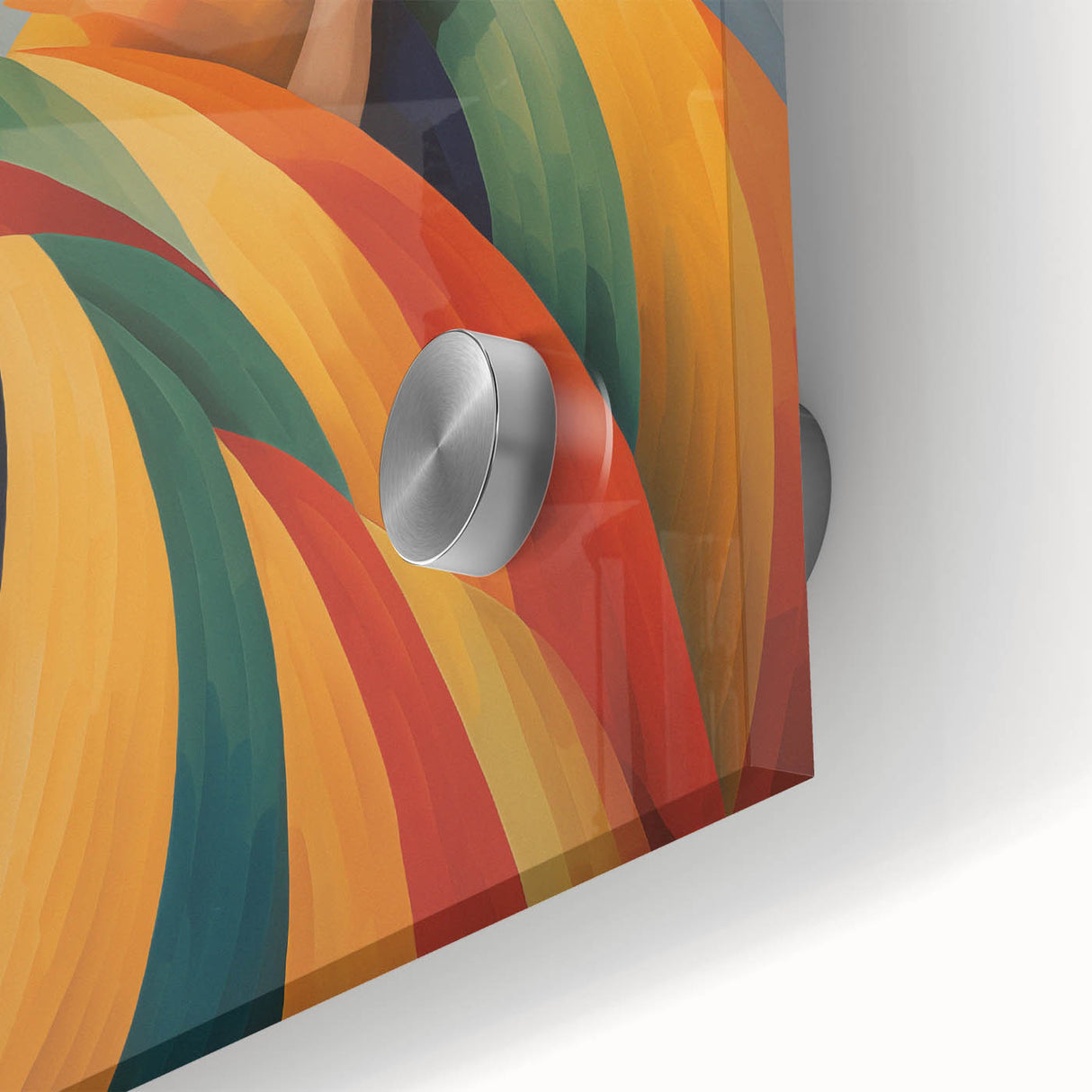 Electric Wall Art – Vibrant Abstract Painting of Colorful Flowing Figures