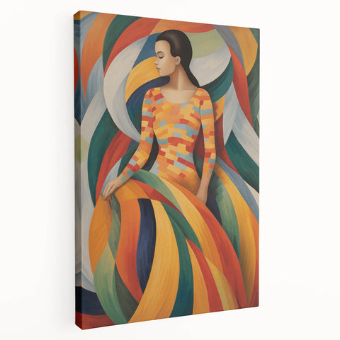 Electric Wall Art: Vibrant Abstract Electric Painting for Modern Decor