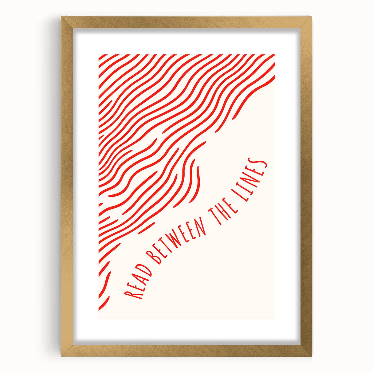 Electric Wall Art – Modern Abstract Electric Print with Red Line Art