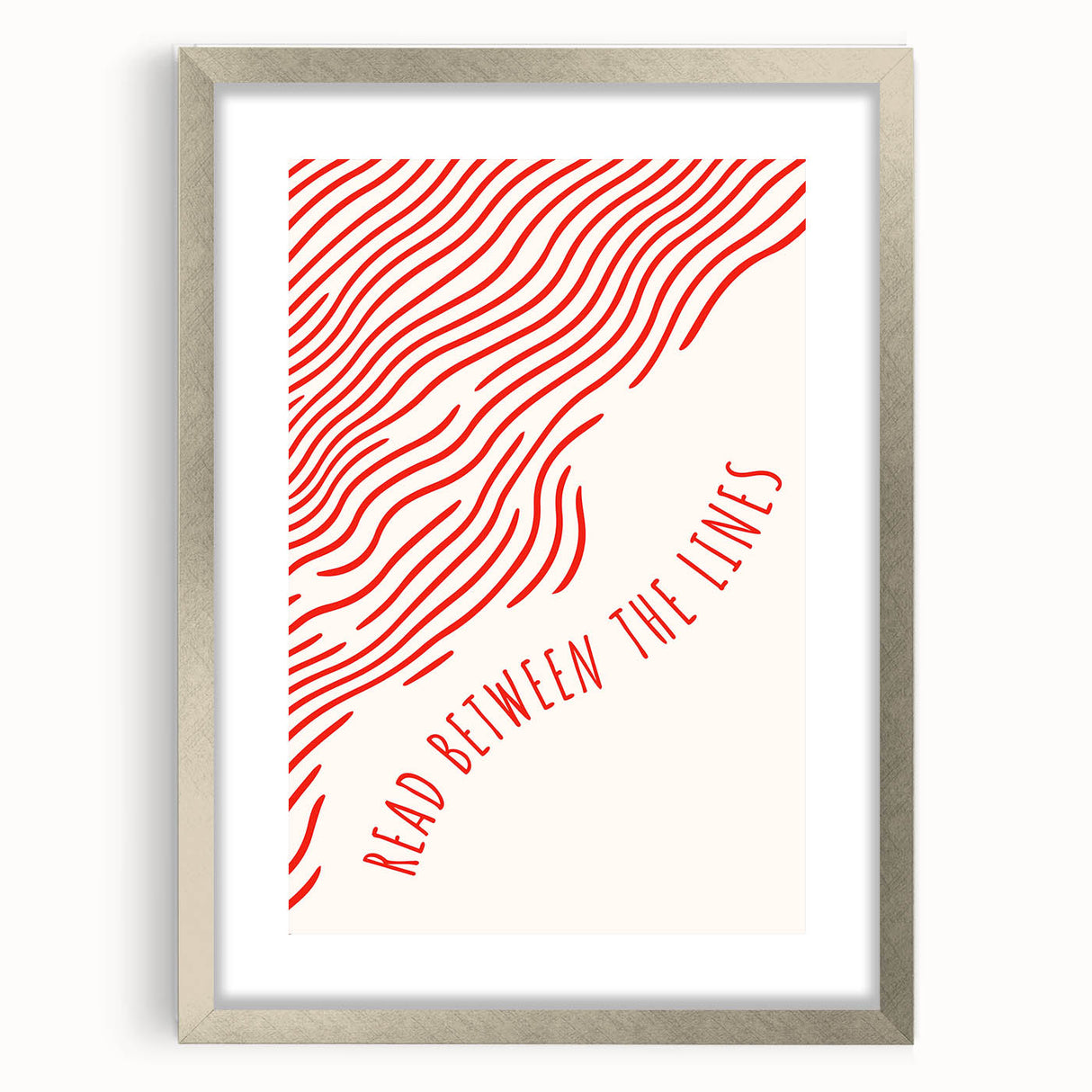 Electric Wall Art – Modern Abstract Electric Print with Red Line Art