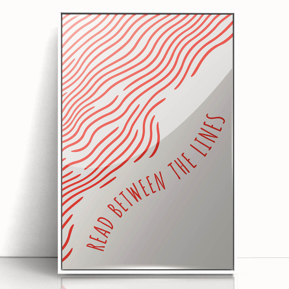 Electric Wall Art – Modern Abstract Electric Print with Red Line Art