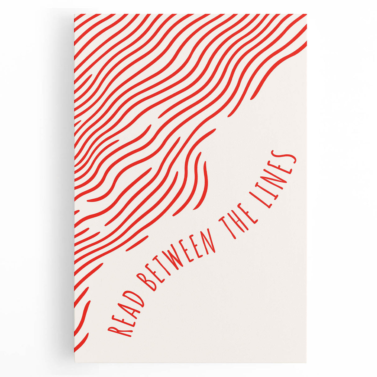 Electric Wall Art – Modern Abstract Electric Print with Red Line Art