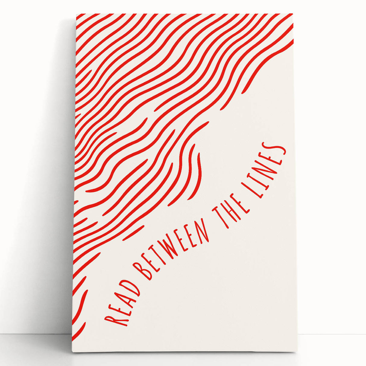 Electric Wall Art – Modern Abstract Electric Print with Red Line Art