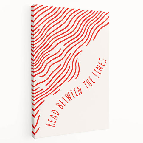 Electric Wall Art – Modern Abstract Electric Print with Red Line Art