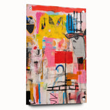 Abstract Electric Pop Art Canvas - Vibrant Modern Wall Art Decor