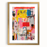 Abstract Electric Pop Art Canvas - Vibrant Modern Wall Art Decor