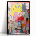 Abstract Electric Pop Art Canvas - Vibrant Modern Wall Art Decor