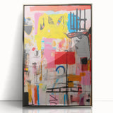 Abstract Electric Pop Art Canvas - Vibrant Modern Wall Art Decor