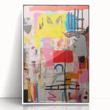 Abstract Electric Pop Art Canvas - Vibrant Modern Wall Art Decor