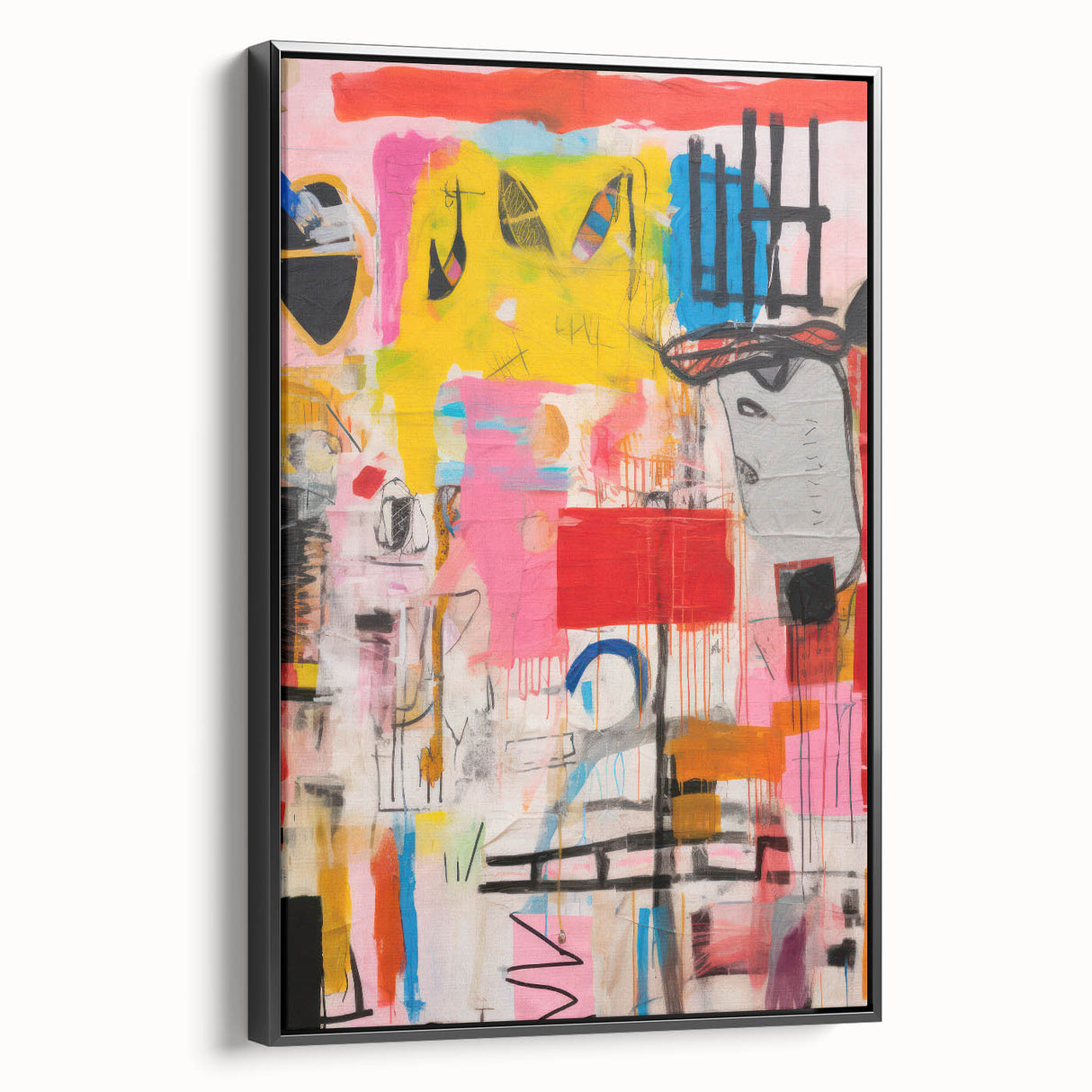 Abstract Electric Pop Art Canvas - Vibrant Modern Wall Art Decor