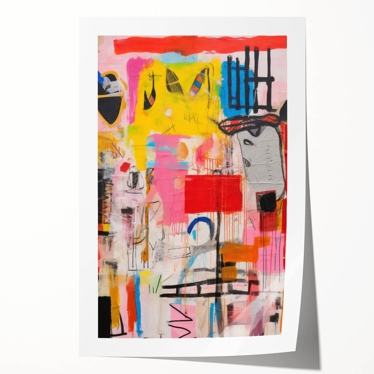 Abstract Electric Pop Art Canvas - Vibrant Modern Wall Art Decor