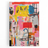 Abstract Electric Pop Art Canvas - Vibrant Modern Wall Art Decor