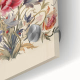 Electric Floral Wall Art – Vibrant Peony and Butterfly Electric Art Print