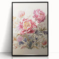 Electric Floral Wall Art – Vibrant Peony and Butterfly Electric Art Print