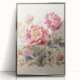 Electric Floral Wall Art – Vibrant Peony and Butterfly Electric Art Print