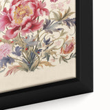 Electric Floral Wall Art – Vibrant Peony and Butterfly Electric Art Print