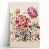 Electric Floral Wall Art – Vibrant Peony and Butterfly Electric Art Print