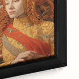 Electric Wall Art – Vibrant Portrait of Woman with Birds Electric Art Print