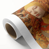 Electric Wall Art – Vibrant Portrait of Woman with Birds Electric Art Print