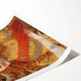 Electric Wall Art – Vibrant Portrait of Woman with Birds Electric Art Print