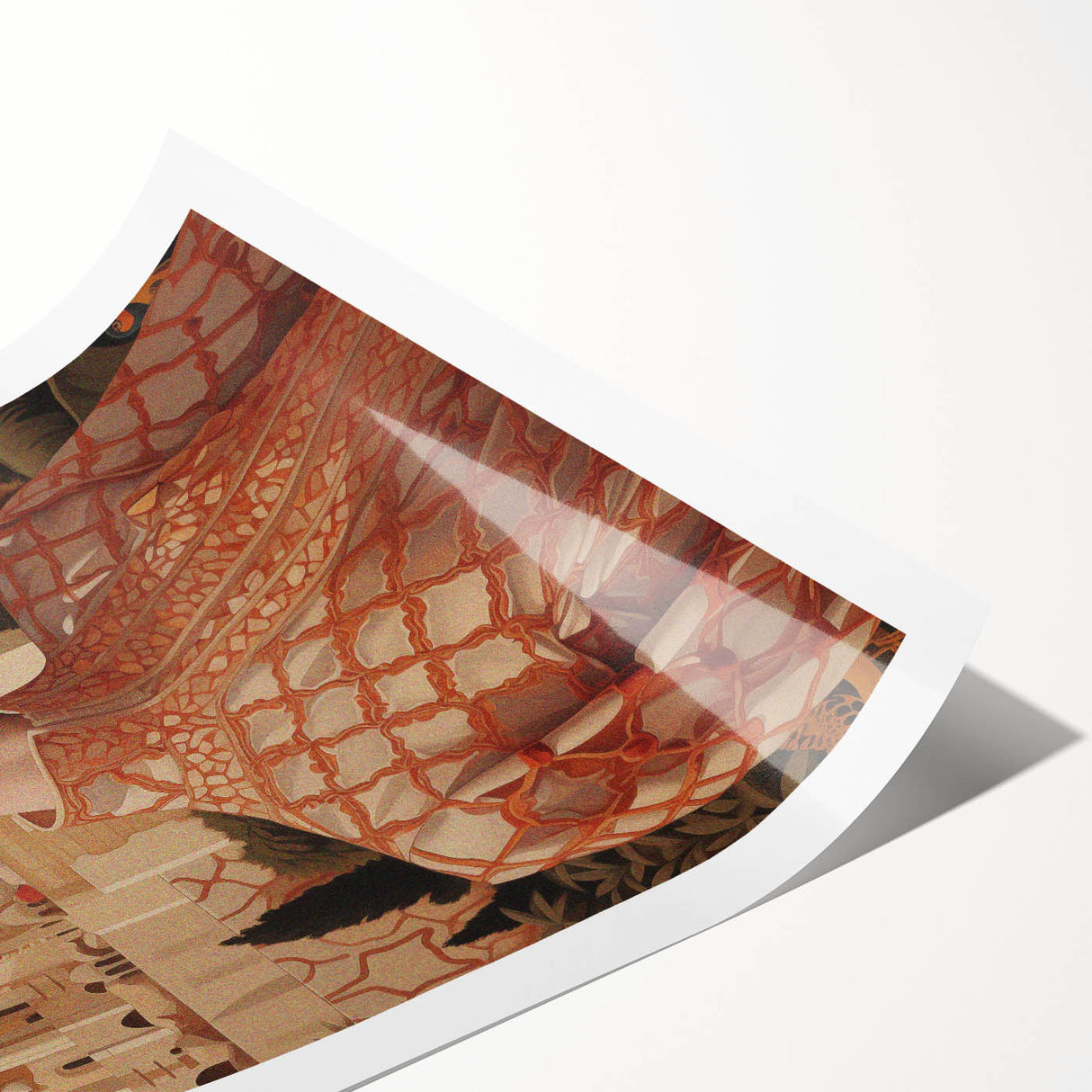 Electric Wall Art – Regal Portrait of Woman in Desert Palace Electric Print