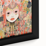 Electric Wall Art – Vibrant Abstract Floral Mask Electric Art Print