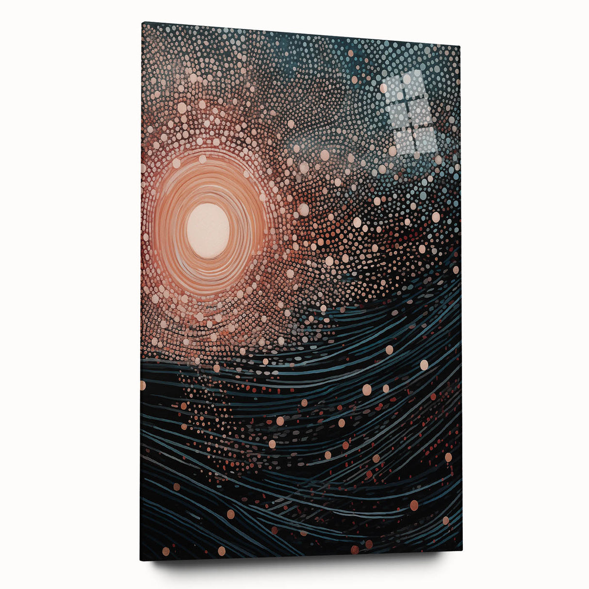 Electric Wall Art – Abstract Cosmic Light and Waves Electric Art Print