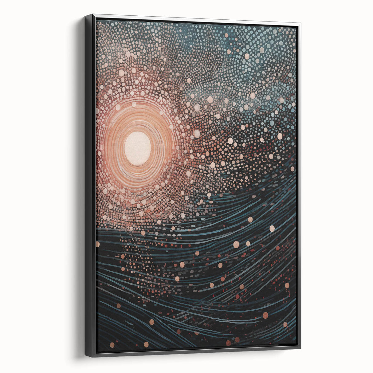 Electric Wall Art – Abstract Cosmic Light and Waves Electric Art Print