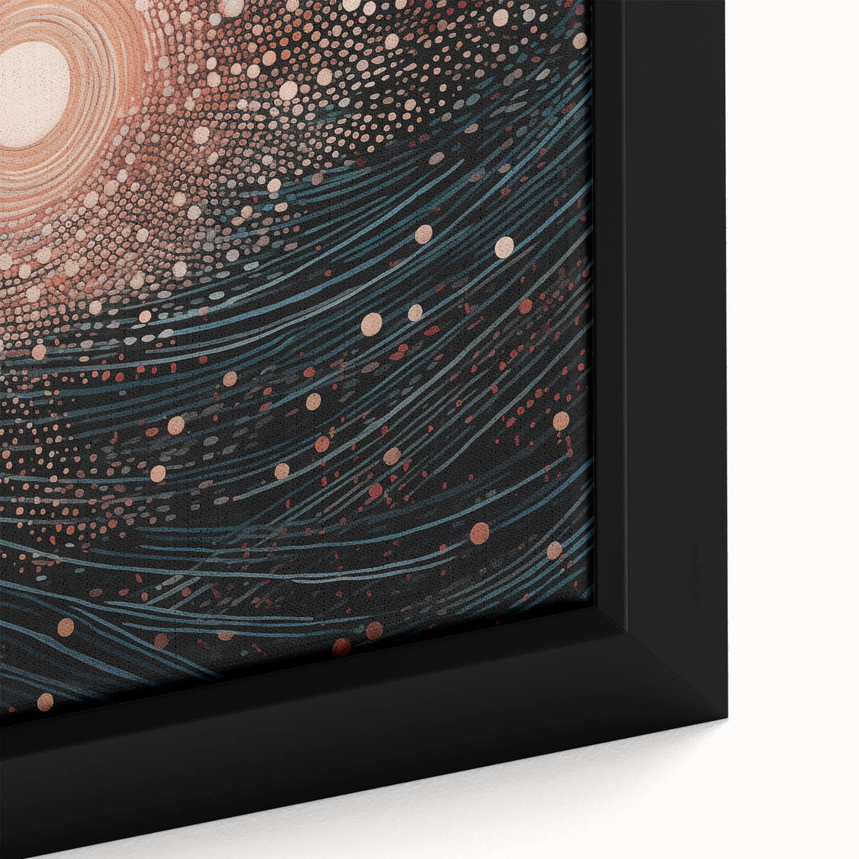 Electric Wall Art – Abstract Cosmic Light and Waves Electric Art Print