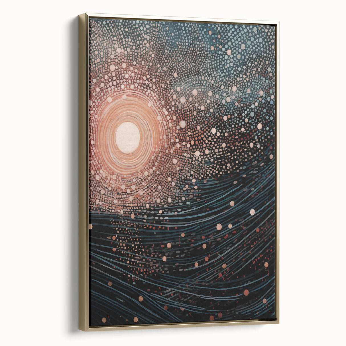 Electric Wall Art – Abstract Cosmic Light and Waves Electric Art Print