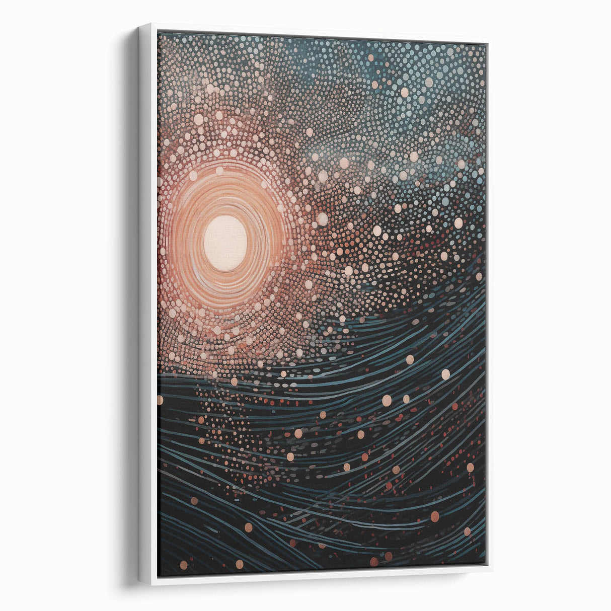 Electric Wall Art – Abstract Cosmic Light and Waves Electric Art Print