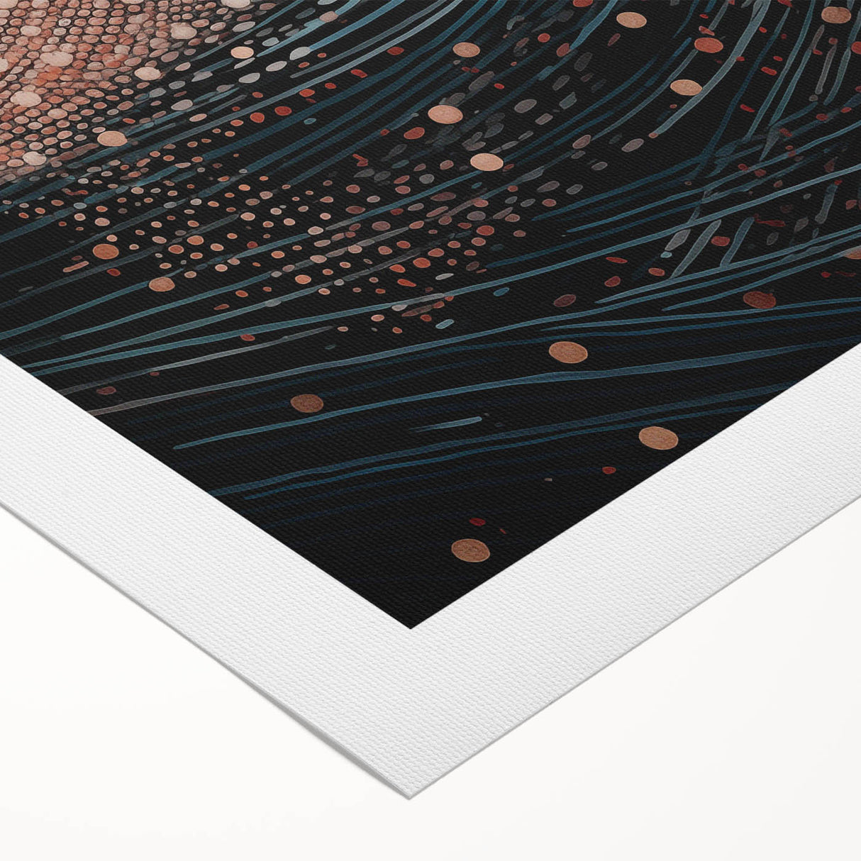 Electric Wall Art – Abstract Cosmic Light and Waves Electric Art Print