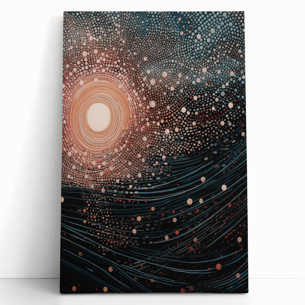 Electric Wall Art – Abstract Cosmic Light and Waves Electric Art Print