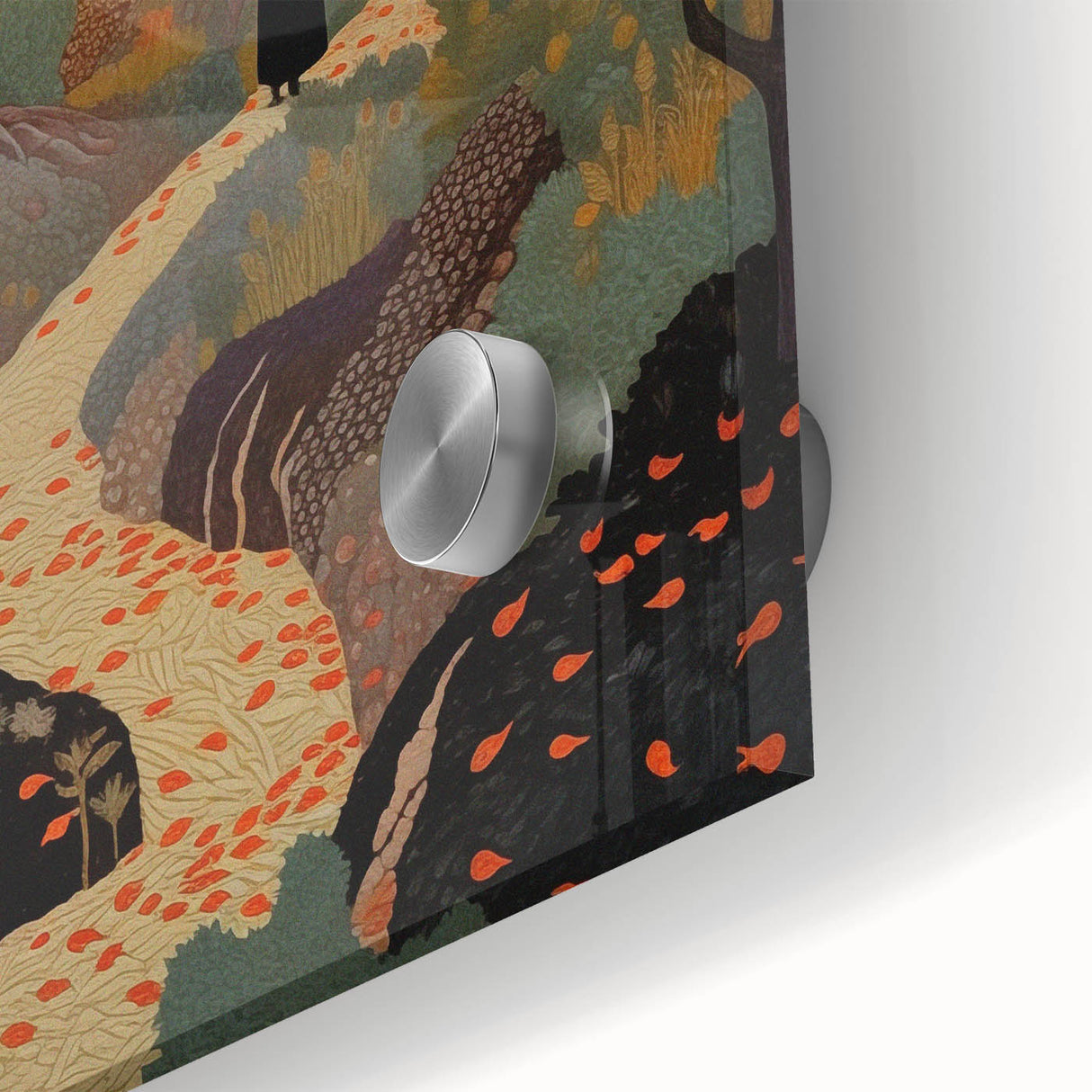 Electric Wall Art – Vibrant Autumn Landscape with Silhouette Electric Print