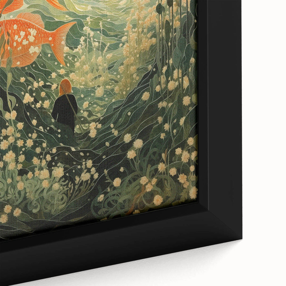 Electric Wall Art – Vibrant Underwater Scene with Fish Electric Art Print