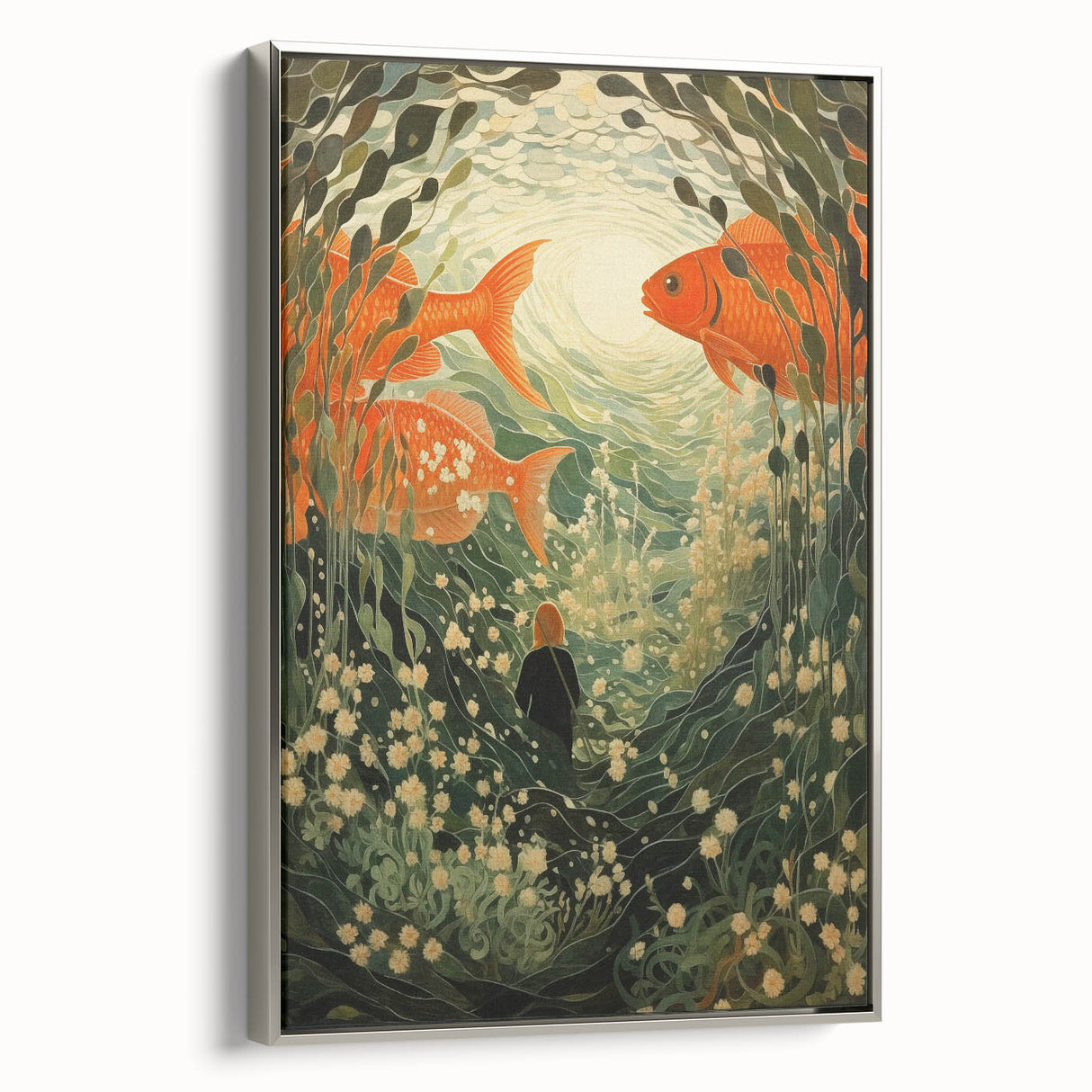Electric Wall Art – Vibrant Underwater Scene with Fish Electric Art Print